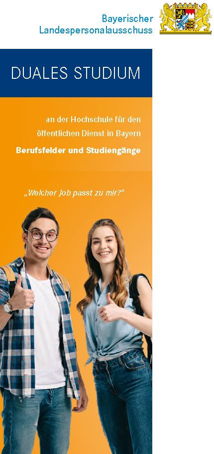 Cover der Broschüre Berufsfelder und Studiengänge